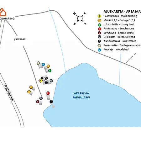 Palvia Glamping - Uniikki Lomapaikka Ryhmille * Jämsä